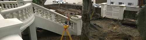 Jarðvegsvinna og mælingar